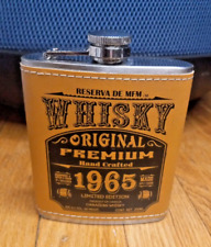 Faux Vintage 1965 Canadian Whisky Flask - Casa Maestri - EMPTY - Rserva De MFM picture