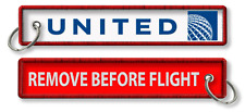 United Airlines RBF Embroidered Keyring picture