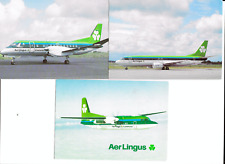AER LINGUS Postcards, 737-400, SAAB340B, FOKKER 50 Airline Issue picture