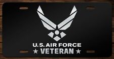 United States Air Force Veteran Emblem Vanity Front License Plate Tag KCE100 picture