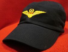 Trans World Airlines Pilot Wings Commemorative ball cap low-profile hat blue picture