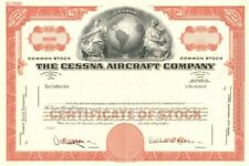 Cessna Aircraft Co. - Specimen Stock Certificate - Specimen Stocks & Bonds picture