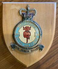 Vintage RAF Royal Air Force LX1 Squadron Station Crest Shield Plaque picture