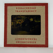 Vintage Kodachrome Transparency Original 35 mm Photo Black Vehicle In Parade G8 picture