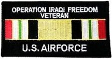 USAF AIR FORCE OPERATION IRAQI FREEDOM OIF VETERAN W/ CAMPAIGN RIBBON PATCH picture
