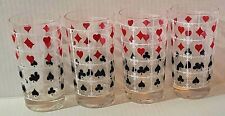 Poker/Card Suit Glasses ---Set of 4 picture