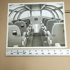 Passenger Train Observation Car Inside the Observation Dome 8x10in 1947 Photo picture