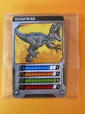 2017 Mattel Jurassic World Trading Card Velociraptor (Blue) #36 picture