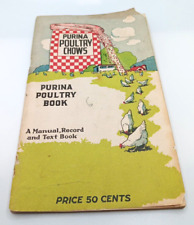 1922 Purina Poultry Chows A Manual Record & Text Book Recipe Booklet picture