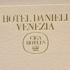 1981 Hotel Danieli Restaurant Menu Ciga Frangelico's Party Venezia Venice Italy picture