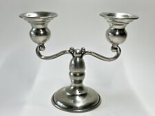 Hanle and Debler Vintage Pewter Candle Stick Holder, Great Condition picture