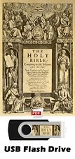 King James Bible 1611-First Edition - BONUS Gutenberg Bible 1462 USB Flash Drive picture