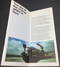 1968 World Airways Charter Airline Brochure Ad Booklet Boeing 707 727 Tri-Jet picture