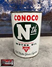 1940’s CONOCO Nth Motor Oil Can 1 qt. - Gas & Oil picture