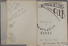 The Cub New Mexico Hot Springs High School Year Book 1948 Written In  picture