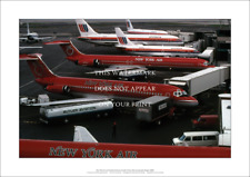 New York La Guardia Airport A2 Art Print – NYAir United 1983 – 59 x 42 cm Poster picture