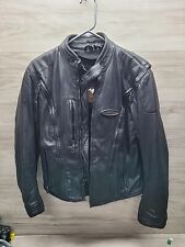 Harley Davidson FXRG series 1 Black water-resistant Leather riding Jacket Sz SW picture