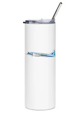 Republic Airlines Convair Stainless Steel Water Tumbler with straw - 20oz. picture
