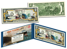 RMS TITANIC Ship * 100th Anniversary * Colorized US $2 Bill Genuine Legal Tender picture