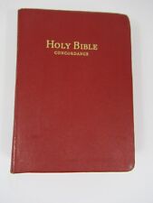 Vintage 1962 World Holy Bible Revised Standard Concordance Red Cover C2 picture