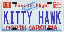 Kitty Hawk The Wright Brothers Airplane North Carolina Aluminum License Plate  picture
