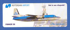 Fokker 50 KLM CityHopper  Rotterdam Airport Label picture