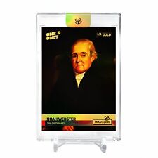 NOAH WEBSTER The Dictionary Card 2023 GleeBeeCo #NHTH-G Encased Holo GOLD 1/1 picture