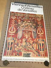 Orig.1964 SWISS Poster: VIENNE A VERSAILLES Chateau de Versailles 36 x 16