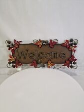 Metal Sign - Welcome - Fall, Autumn - Vintage Look Sign, B8 picture