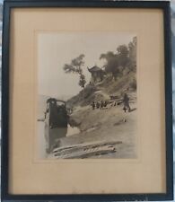 Vintage Original China Photograph/1945/Signed/Ferry Crossing/Han Kiang River picture