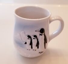 VINTAGE Otigiri Japan Tuxedo Penguin Coffee Cup Mug 1983 4” Tall Used Condition picture