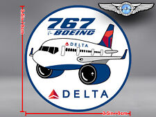 DELTA AIR LINES ROUND PUDGY BOEING B767 DECAL / STICKER picture