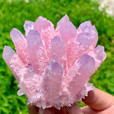 440G New Find pink PhantomQuartz Crystal Cluster MineralSpecimen picture