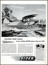 1946 Piper Aircraft new Piper Cub Seaplane $665 down vintage art print ad adL27 picture