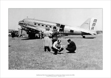 MMA Douglas DC-3 A2 Art Print – Outback Stop 1950s – 59 x 42 cm Poster picture