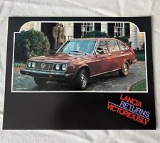 1975 Lancia Color Marketing Sheet “Lancia Beta Sedan” with Illustrstion 2-sides picture