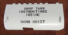 USN White Douglas AD-4 A-1H Skyraider Wing Bomb Rack Access Door Panel  picture