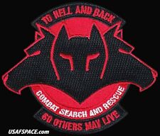USAF 71st RESCUE SQ - COMBAT SEARCH & RESCUE – TO HELL AND BACK - ORIGINAL PATCH picture
