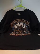Skeleton Biker Sturgis Rally 2011 Short Sleeve Ace 71  cards Mt Rushmore on back picture