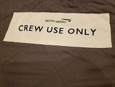 British Airways Blanket Crew 1st Class Double Layer Sleeping Bag 6ft X 34in picture