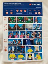 Aircalin Airlines Safety Card Airbus A330-900neo New Aircraft Air Calin France picture