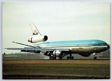 Airplane Postcard KLM Royal Dutch Airlines Douglas DC-10 CH9 picture