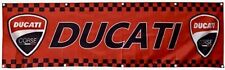  DUCATI MOTORCYCLE BANNER 2 X 8 FT  RACING SERVICE STATION BIKE BANNER TEAM  picture