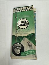 Vintage 1937 Louisiana Road Map – Cities Service (Z4) picture