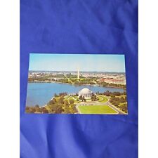 Washington DC Aerial View Postcard Chrome Divided picture