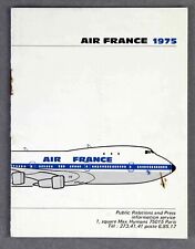 AIR FRANCE 1975 AIRLINE BROCHURE BOEING 747 picture