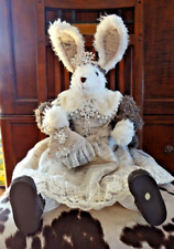 The Cottontail Collection - Elegant Large Girl Easter Bunny Sitting Down picture