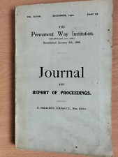 The Permanent Way Institution Journal & Report of Proceedings 1889-2003 Most VGC picture