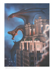 John E. Kaufmann SIGNED Fantasy Art Print ~ Dragon Roar picture