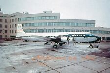 United Airlines Douglas DC-7 N6323C at PIT in the 1950s 8